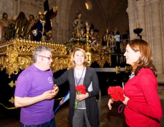 Cospedal y Rosa Romero en la iglesia de San Pedro en Ciudad Real